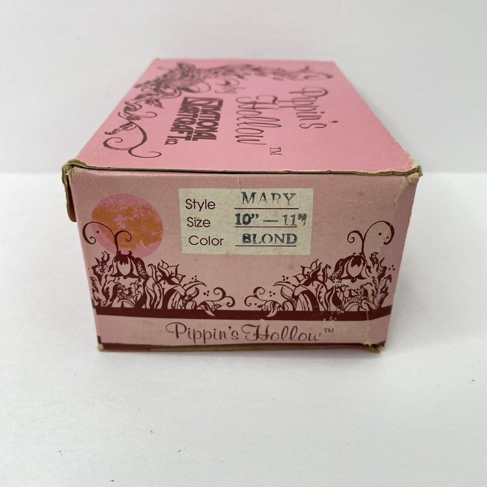 Pippins Hollow by National Art Craft Doll Wig Mary 10-11” Blonde Modacraylic NOS - Picture 8 of 12